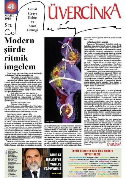 Sayı: 41 Mart 2018