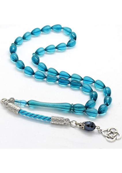 Damla Kesim Kazaz Püsküllü Polonya Kehribar Tesbih