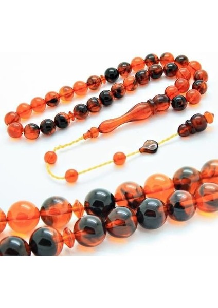 Kişiye Özel Polonya Kehribar Tesbih Küre Kesim Hediyelik Tespih