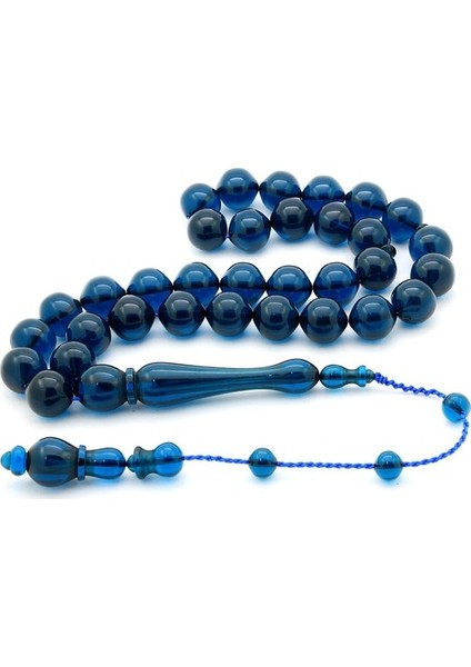 10 mm İri Taneli Polonya Kehribar Tesbih - Petrol