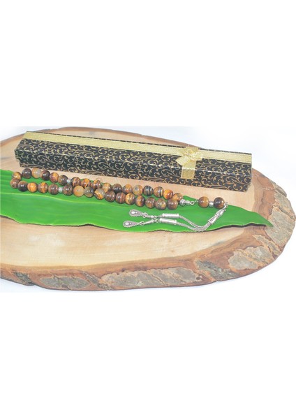 Çift Püskül Damla Uçlu Küre Kesim 10 mm Tesbih Kaplangözü Tespih Rdt2226