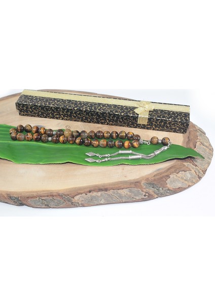 Çift Püskül Karo Uçlu Küre Kesim 10 mm Tesbih Kaplangözü Tespih Rdt2220