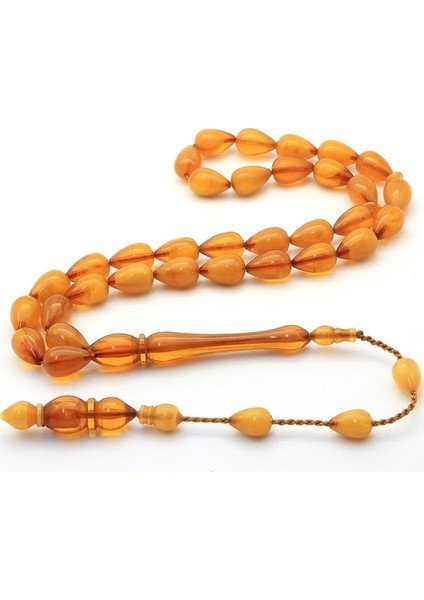 Damla Kesim Polonya Kehribar Tesbih - Konyak