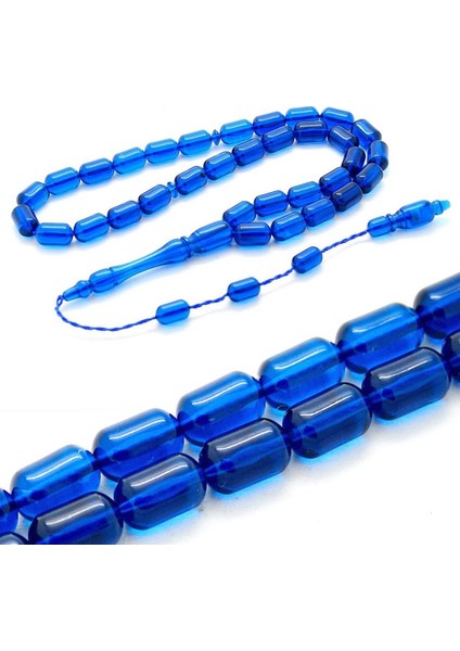 Kapsül Kesim Polonya Kehribar Tesbih - Lacivert fiyatları