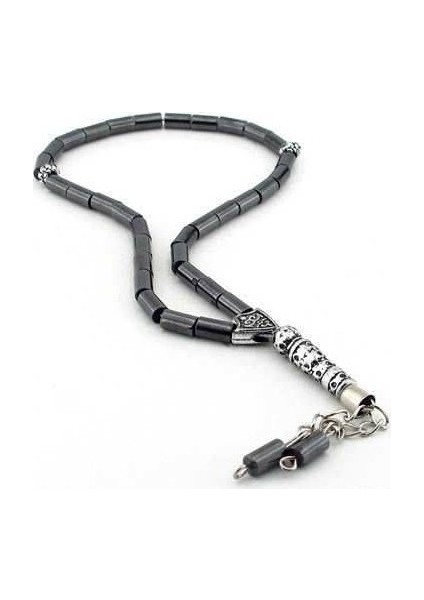 Kişiye Özel Silindir Tane Doğal Hematit Tesbih fiyatları