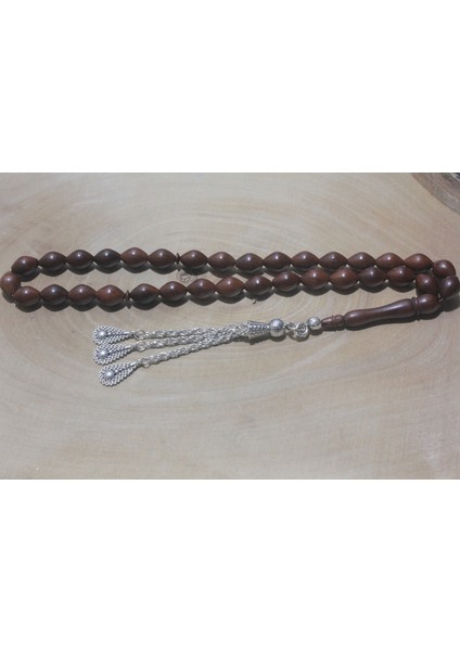 Üç Püskül Damla Uçlu Damla Kesim 8 mm Kuka Tespih Tesbih Rdt1261