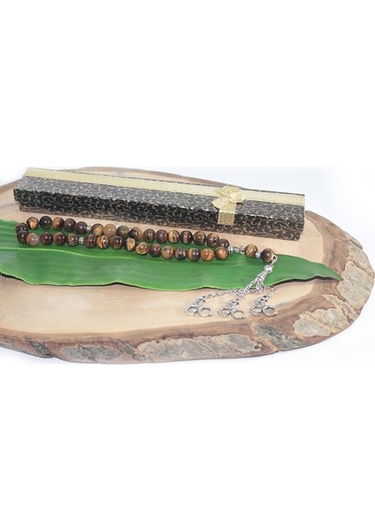 Üç Püskül Üç Hilal Uçlu Küre Kesim 10 mm Tesbih Kaplangözü Tespih Rdt2232