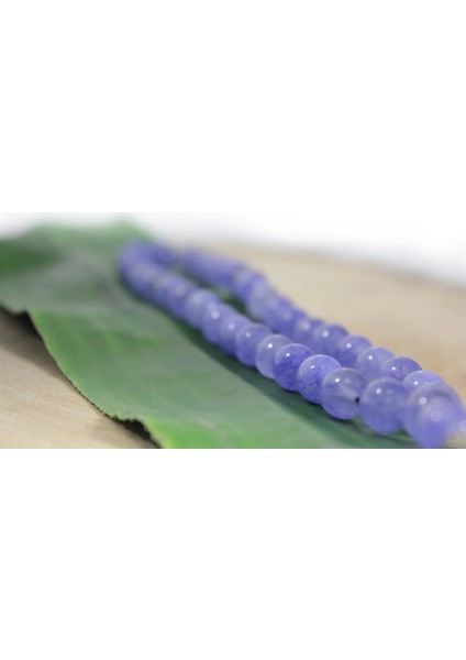 Üç Püskül Yaprak Uçlu Küre Kesim 8 mm Tesbih Dumanlı Mor Akik Tespih Rdt2248 modelleri