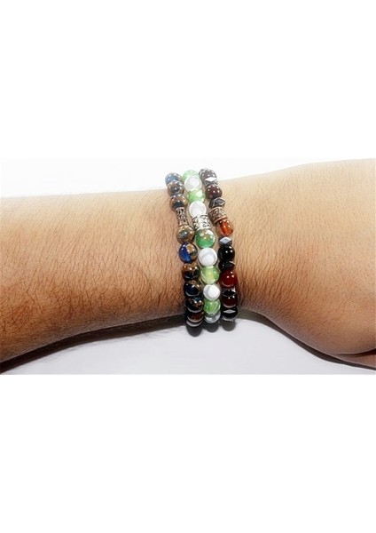 Doğal Taş Unisex Bileklik Rdb3412048