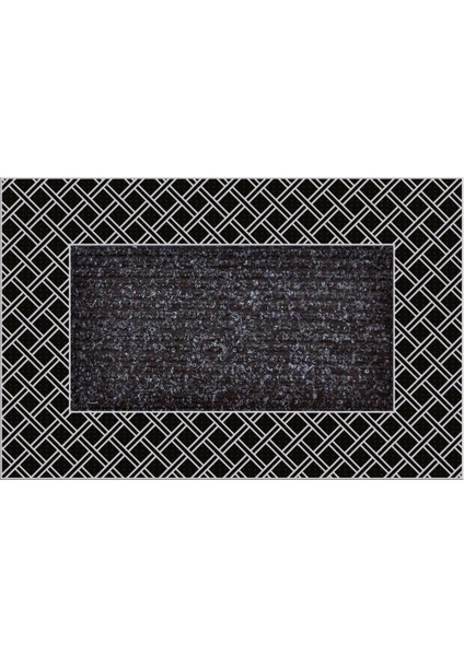 B'Home B'Home Rattan Kapı Önü Paspas Halılı 45x70 cm Gümüş
