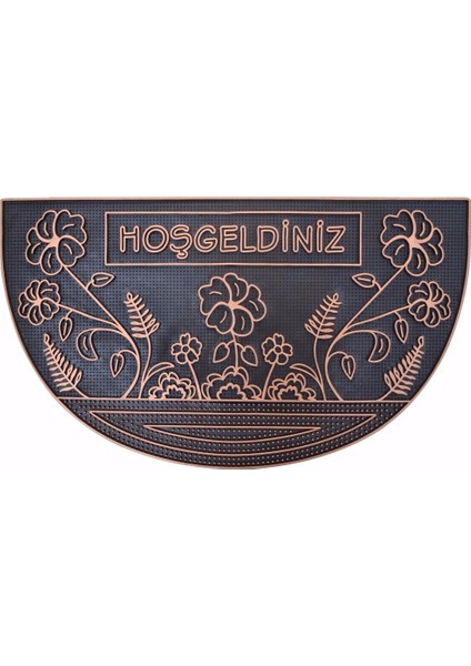 B'Home B'Home Sera Kapı Önü Paspas Yarımay Halısız 40x70 cm Bronz