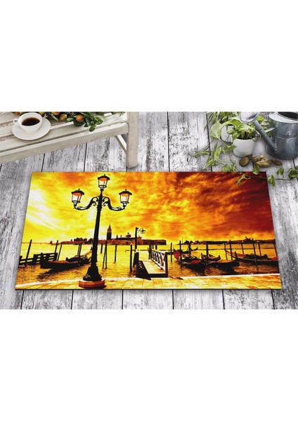 Olunca İskele Tasarım Kapı Önü ve Ev İçi Paspas 45x75 cm