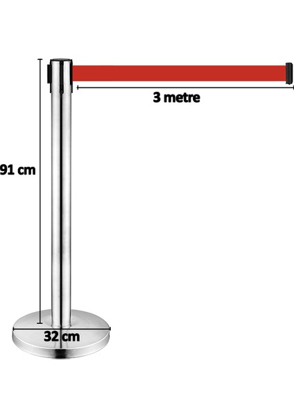 91 cm Şerit Yönlendirme Bariyeri