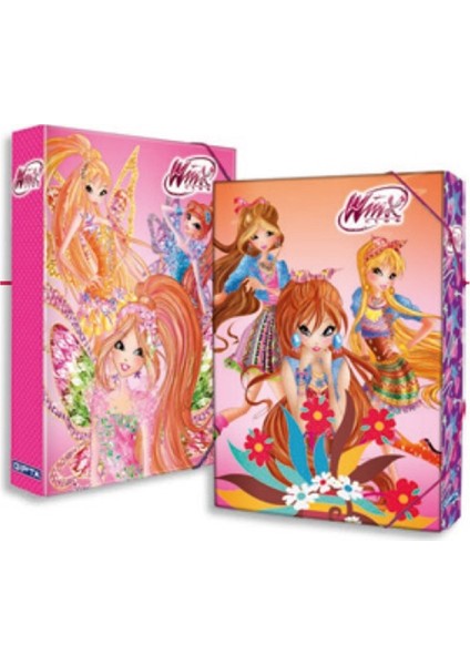 Winx Lastikli Kutu Klasör 25x35cm