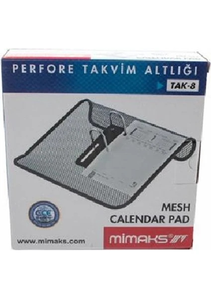 Metal Perfore Takvim Altlığı