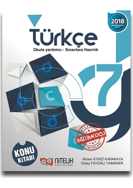 Nitelik Yayınları 7. Sınıf Türkçe Konu Kitabı - Ahzen Ataizi Karakaya - Gülay Faydalı Yamaner