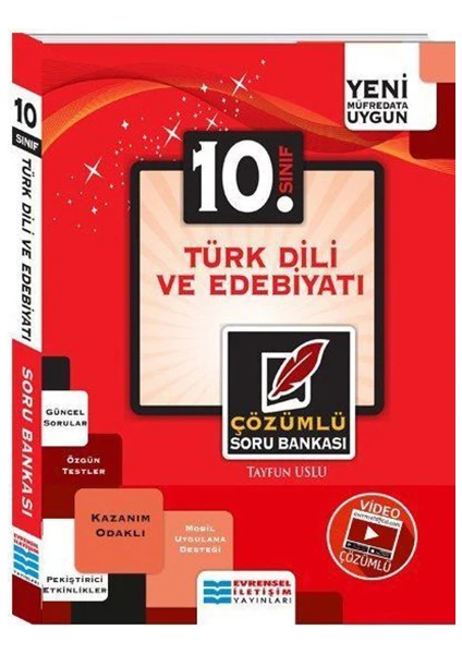 Evrensel İletişim Yayınları  10.Sınıf  Türk Dili Ve Edebiyatı Çözümlü Soru Bankası