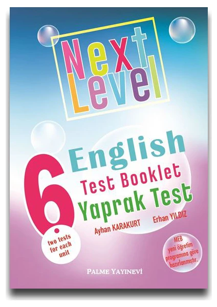 Palme Yayıncılık 6. Sınıf Next Level English Test Booklet Yaprak Test