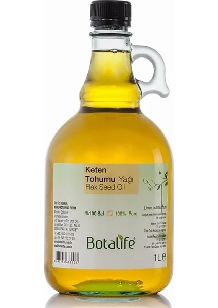 Keten Tohumu Yağı Saf 1 Litre