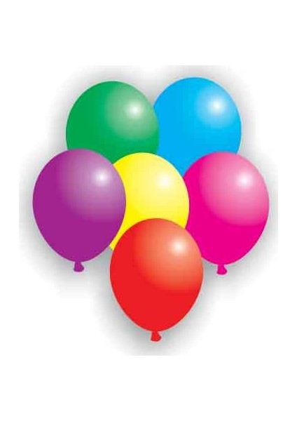 Karışık Renkli Orta Boy Balon 100 Lü Paket