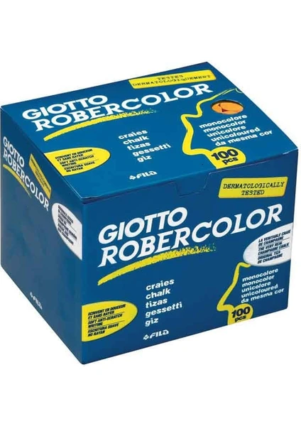 Giotto Robercolor Tozsuz Tebeşir Turuncu 100 Lü Paket