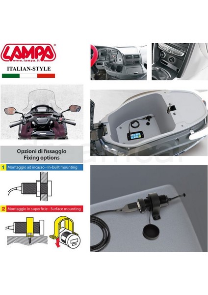 USB-Screw USB Şarj Soketi İzoleli 39013