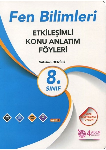 4 Adım Yayınları 4 Adım 8. Sınıf Fen Bilimleri Etkileşimli Konu Anlatım Föyleri