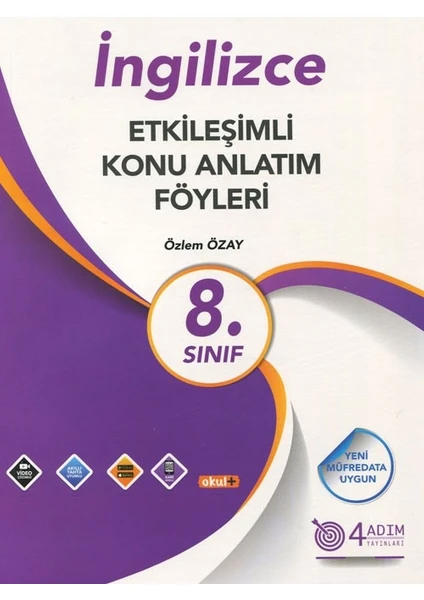 4 Adım Yayınları 4 Adım 8. Sınıf İngilizce Etkileşimli Konu Anlatım Föyleri