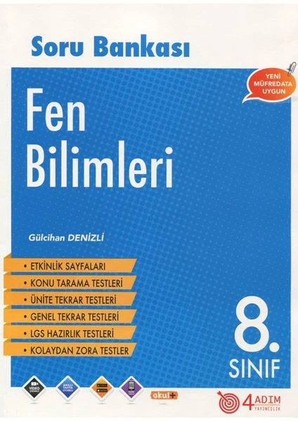 4 Adım Yayınları 4 Adım 8. Sınıf Fen Bilimleri Soru Bankası