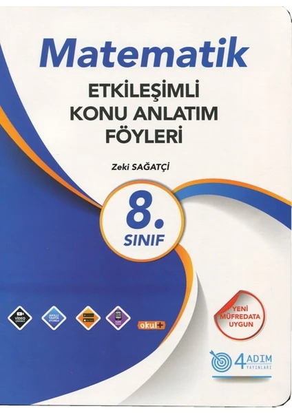 4 Adım Yayınları 4 Adım 8. Sınıf Matematik Etkileşimli Konu Anlatım Föyleri