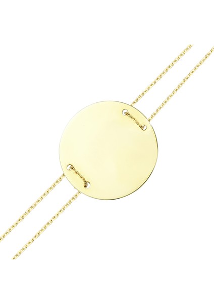 Altın Plaka Bileklik