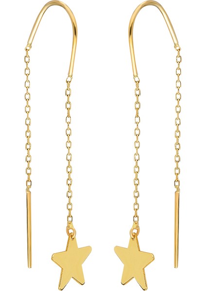 Altın Yıldız Küpe