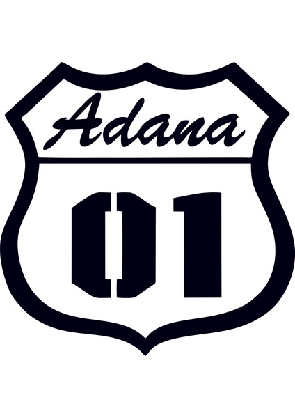 Areksan Adana 01 Beyaz Sticker 25 cm