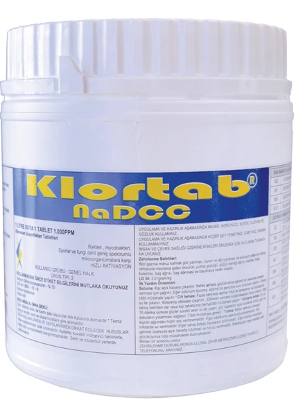 Klortab Nadcc 3,4 gr x 200 Tablet