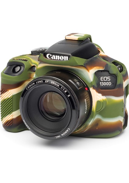 EasyCover Canon 1300D/2000D Silikon Kılıf ECC1300DC (Kamuflaj)