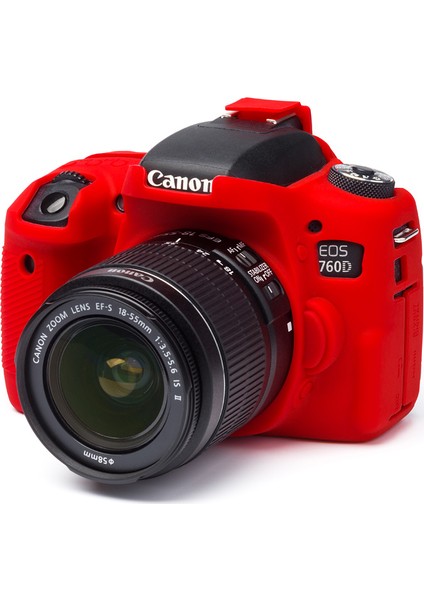 Canon 760D Silikon Kılıf ECC760DR (Kırmızı) fiyatları