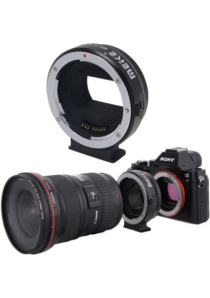 Sony E Mount Nex İçin Canon Ef / Ef-S Af Lens Adaptörü Meike Mk-S-Af4 fırsatları