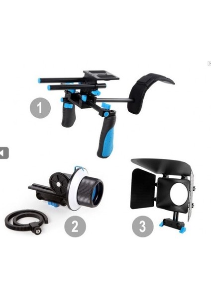 Dslr Rig Video Film Seti Rl-02 + Followfoucs + Mattebox