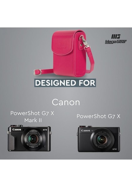 Canon G7 X, G7 X Mark III Suni Deri Dikey Kamera Çantası fırsatları