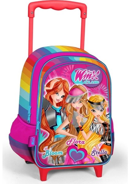 Winx Club Kızları Çekçekli İlkokul Çantası 63255