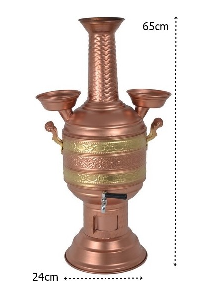 Bakır Semaver Kömürlü 8 Litre