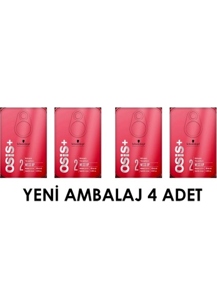 4X Osis Mess Up Mat Şekillendirici Krem Wax 100 ml
