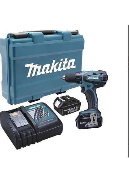 DDF482RFE 18 Volt -3,0 Ah Lityum Akülü Matkap Vidalama (Çift Akülü)