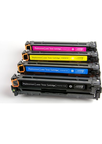 Premium® Canon LBP5050 Uyumlu 4 Renk Muadil Toner Seti