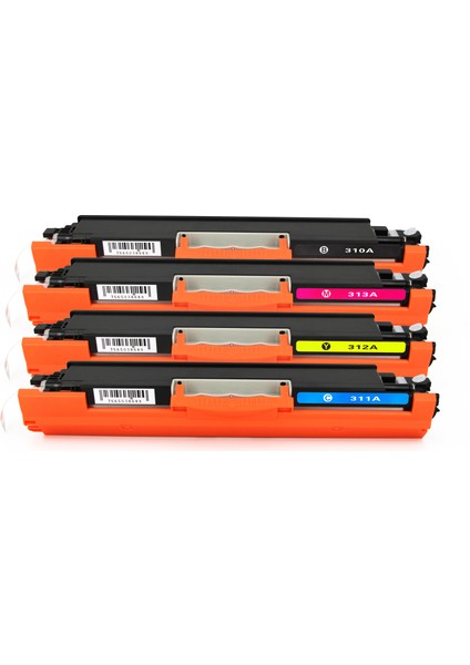 Premium® Muadil CP1025 Uyumlu 4 Renk Muadil Toner Seti