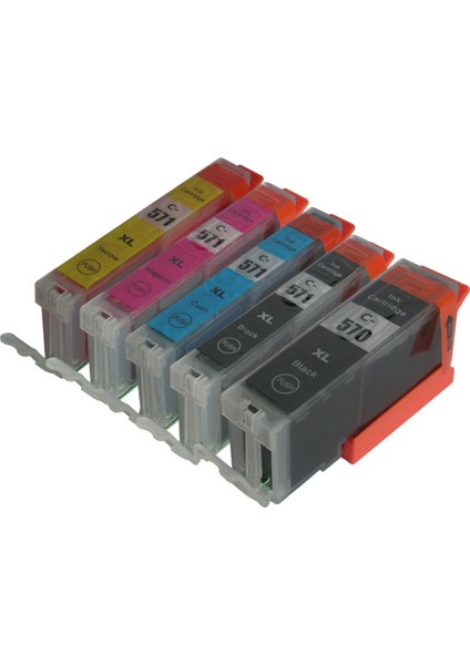 Premium® Canon Pgı 571XL Uyumlu 5 Renk Muadil Kartuş Seti