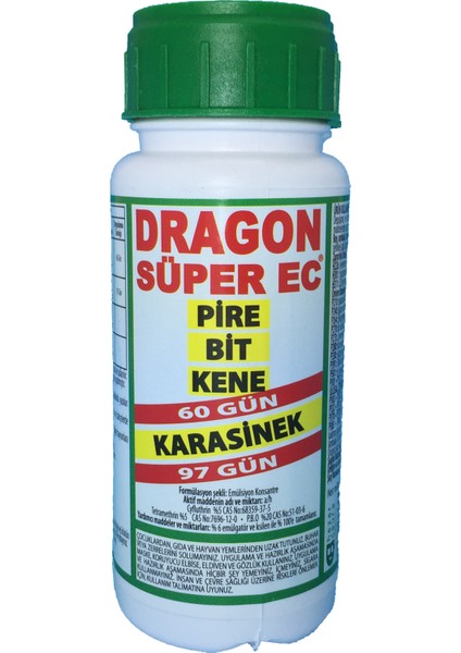 Dragon Süper Pire Bit Kene Karasinek 100 ml