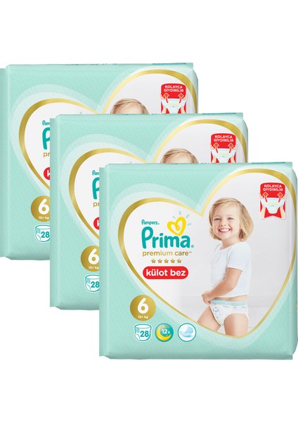 Premium Care Külot Bebek Bezi 6 Beden Aylık Fırsat Paketi 84 Adet fiyatları