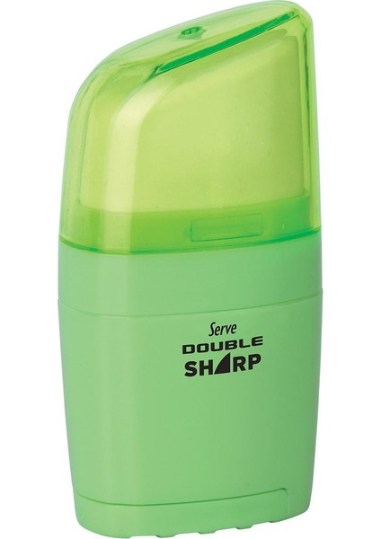 Double Sharp Kalemtraşlı Silgi Su Yeşili