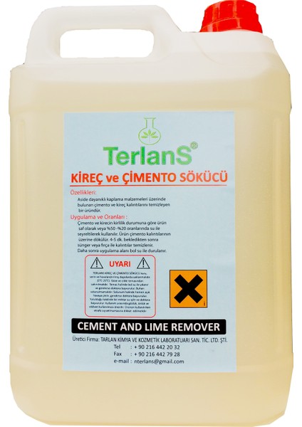 İnşaat Sonrası Çimento Artığı Temizleyici ve Kireç Sökücü 5 Kg